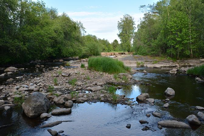 Foto av området kring Perusdammen