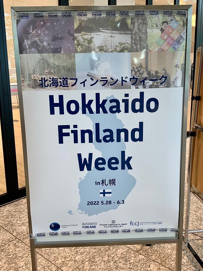 Hokkaido Finland Week -sign