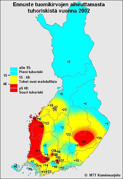 Tuomikirvaennuste 2002
