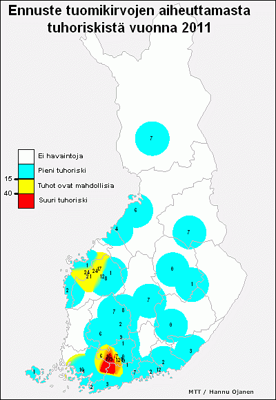 Tuomikirvaennuste 2011