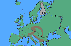 Abies alba - levinneisyyskartta