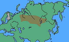 Pinus sibirica - levinneisyyskartta