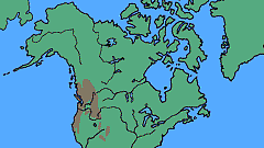 Pseudotsuga menziesii - levinneisyyskartta