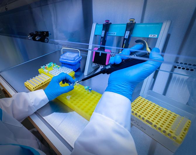 Jalostustoimintaa laboratoriossa