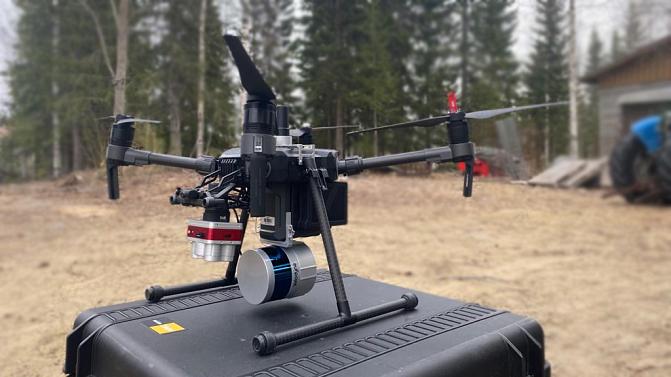 Digital Forest Carbon Twins -hankkeen drone.