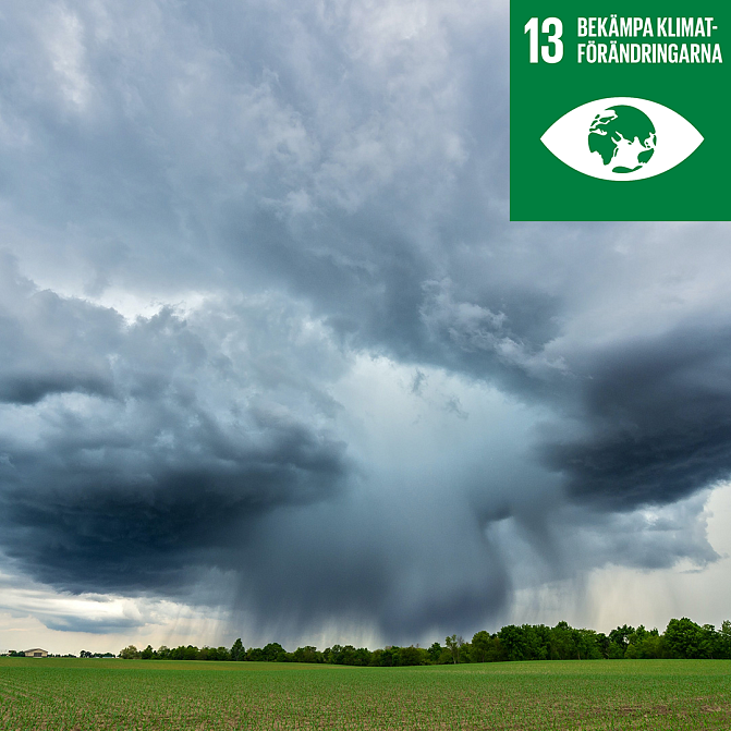 Mål 13, bekämpa klimatförändringarna