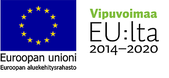 Euroopan Unionin aluekehitysrahaston Vipuvoimaa EU:lta 2014-2020 -logo.