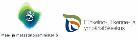 Maa- ja metsätalousministeriön sekä ely-keskuksen logot