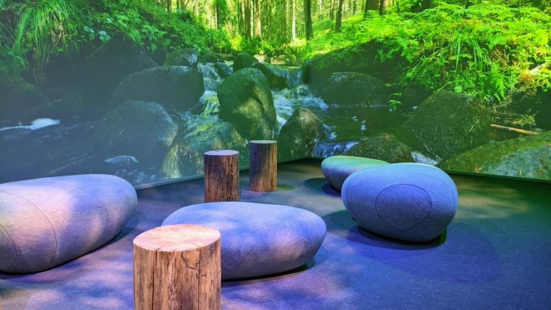 Luke's virtual nature space VirtuLab in Helsinki.