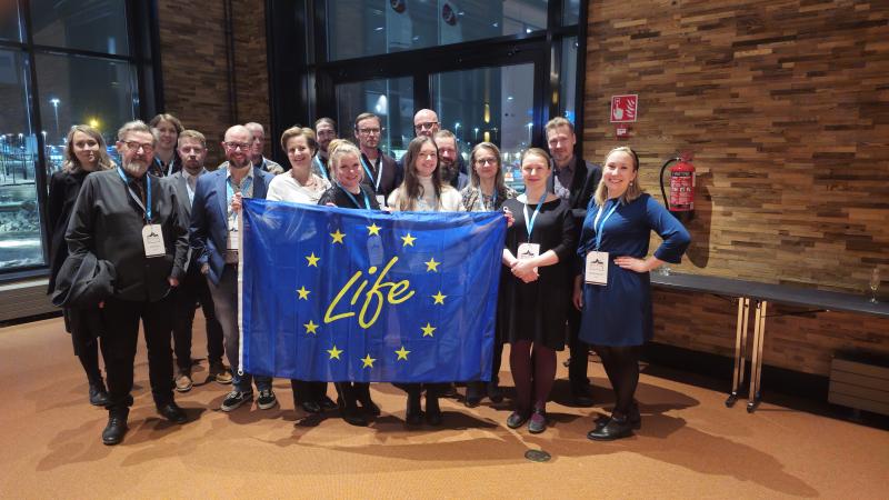 SusiLIFE-hankkeen väen yhteiskuva Riistapäiviltä 2025.