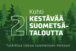 Tunnuskuva kestävää suometsätalouutta uutissarjasta, osa 2