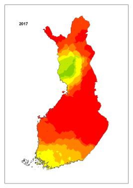 Ahman levinneisyyskartta2017