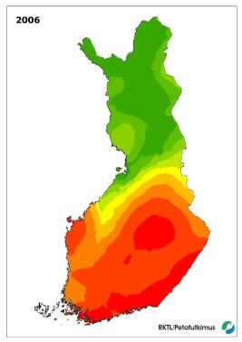 Ilveksen levinneisyys 2006