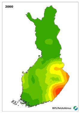 Suden levinneisyys 2000