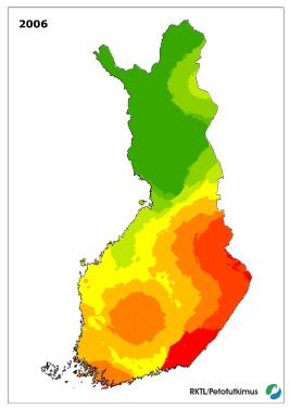 Suden levinneisyys 2006
