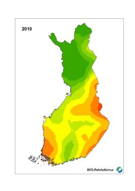 Suden levinneisyys 2010