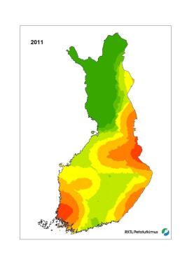 Suden levinneisyys 2011