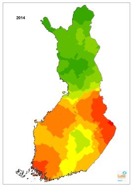 Suden levinneisyys 2014