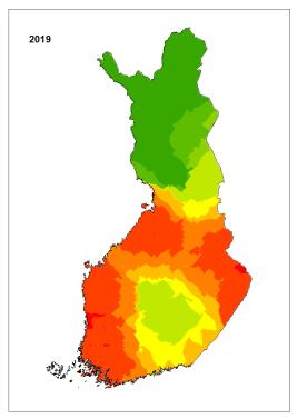 Suden levinneisyys 2019