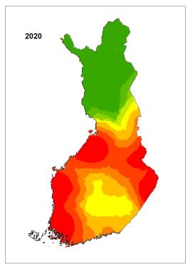 Suden levinneisyys 2020
