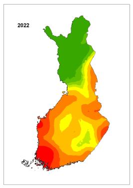 Suden levinneisyys 2022
