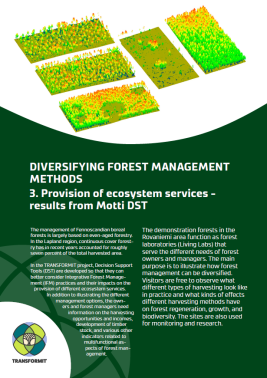 Cover image of a brochure about forest management; click the image to open the brochure in English
